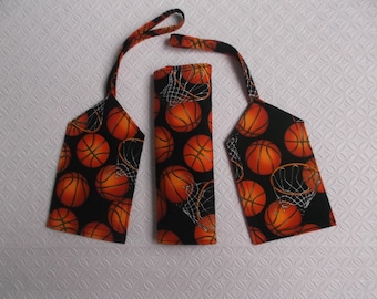 New Price - Basketball Luggage Tag and Handle Wrap Set
