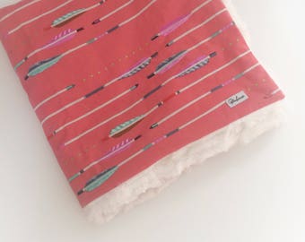 BOHO Baby Blanket LOVEY Stroller Blanket /Bohemian Blanket /Fur Blanket /Baby Girl Nursery Blanket/READY to Ship Gift Girls Security Blanket