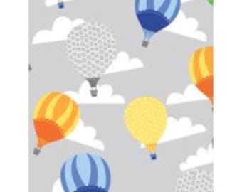 Big City Friends from Wilmington Prints - Hot Air Balloons Gray (1876 69278 974) - 1 Yard