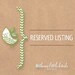RESERVED LISTING // jAnElLe
