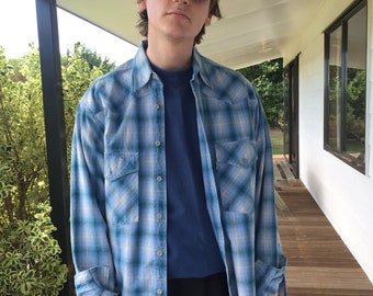 Genuine vintage heavy-cotton Levi's plaid shirt