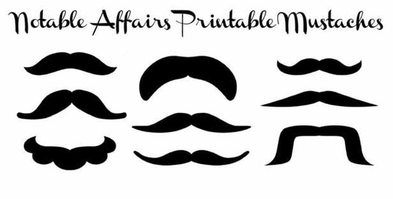 Vibrant image for mustache printable Effortless image inside mustache printable