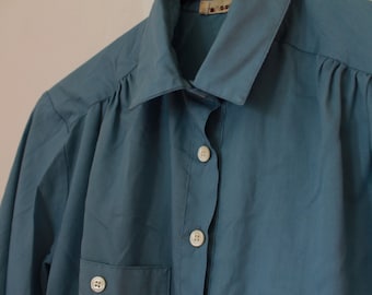 1970's Barely Blue Collar Size Small