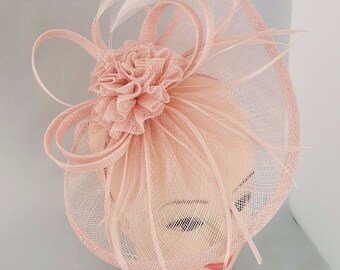 Unusual multi-tone headband fascinator CU448OR main image 1