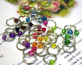 40 Shawl knitting stitch marker rings