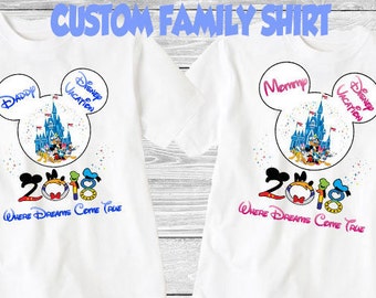 Family disney world shirts 2018, Disney Family Shirts, Matching Family Disney Shirts, Personalized Disney Shirts for Family 2018 des58