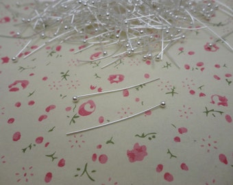 1000pcs silver color metal Hair Pin Head Pin 25mm