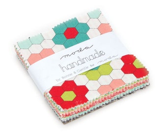 1 pack - Handmade Moda Treat by Bonnie and Camille for Moda Fabrics, 42 3.5 inch squares