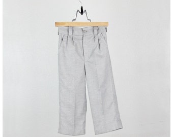 Boys pants - Gray light oxford cotton blend pants - Other colors available