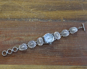 Vintage Southwestern Sterling Silver Watch