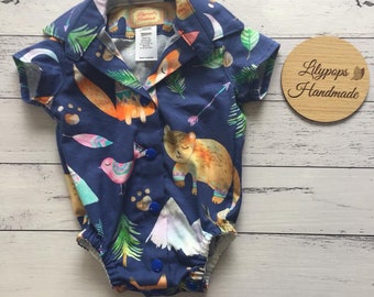 Animal Collared Romper