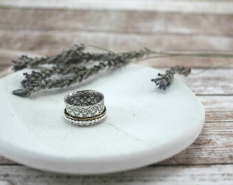 Posey Ring - Spinner Ring - Silver Spinner Ring