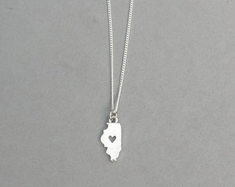 I Heart Illinois necklace