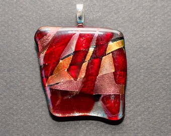Small Dichroic Glass Pensant - Free Shipping