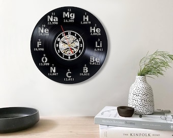 Chemistry art, Vinyl record wall clock, Scientist gift, Science art, Chemist gift, Gift for teacher, Perfect chemistry, Love chemistry,