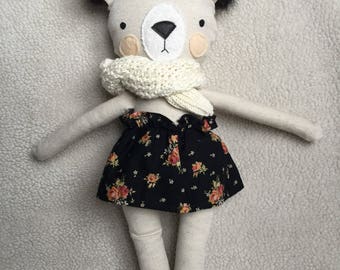 Large Teddy bear with scarf