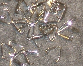 PENDANT BAILs for TOP-hole beads SILVER 8mm jewelry parts 20