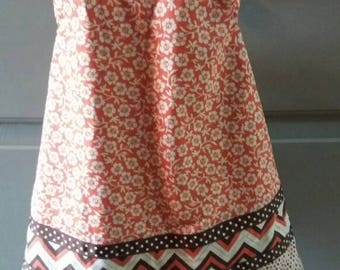 Girls Floral Pinafore Wrap Dress 2t