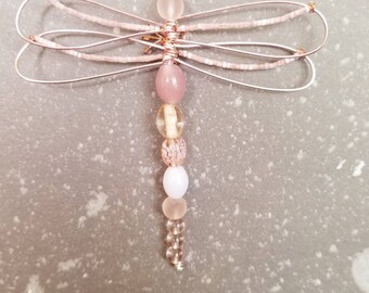 Pink dragonfly