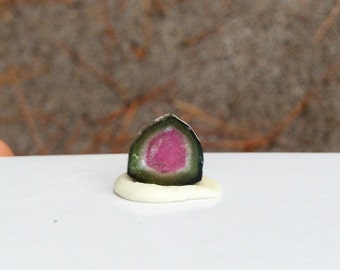 Beautiful watermelon Tourmaline slice 4.4 ct A10
