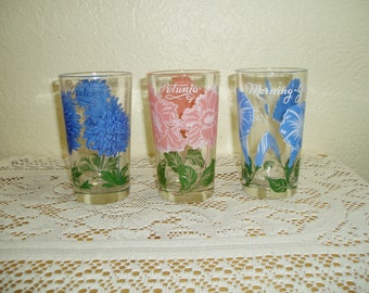 Three Vintage Peanut Butter Glasses