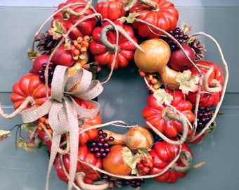Pumpkin Harvest Wreath