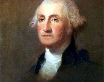George Washington by Thomas Sully, 1783-1872, US Presidents1st american president, 8x10" premium poster print. president portrait