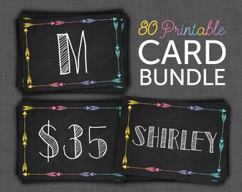 Marketing Kit - Style Cards, Price Cards, Size Cards, Style Cards, Clothing Cards, Black, Marketing Kit