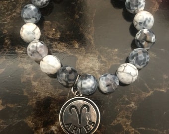 Aries Zodiac Charm Bracelet