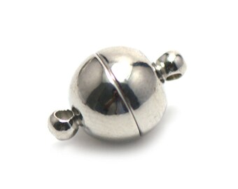 2 magnetic clasps ball 16 x 10 mm