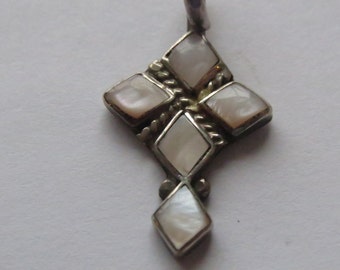Sterling Silver MOP Pendant or Cross
