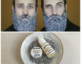 Beard Glitter Kit 1 Colour Set Silver