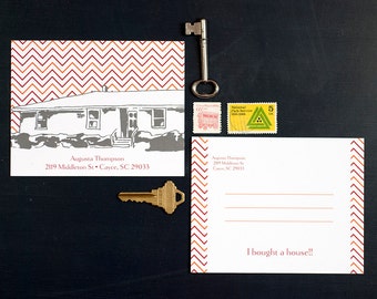 address on postcard