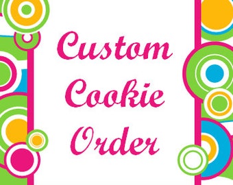 One Dozen Made to Order Sugar Cookies