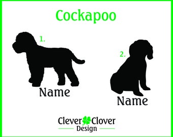 Cockapoo Vinyl Stickers