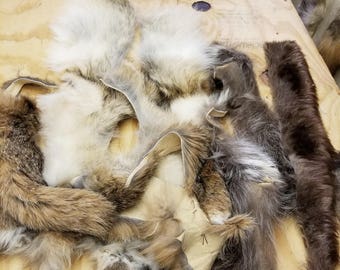 assorted fur scraps 5 lb bag