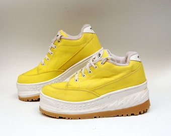 platform shoes platform sneakers orange platforms 90s platforms buffalo boots vintage platform womens platform kawaii high fashion shoes