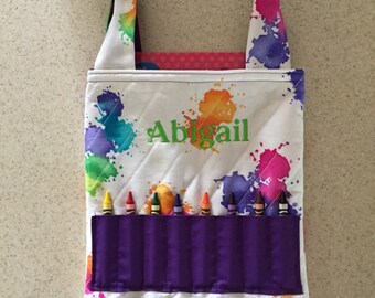 Coloring Book and Crayon Totes