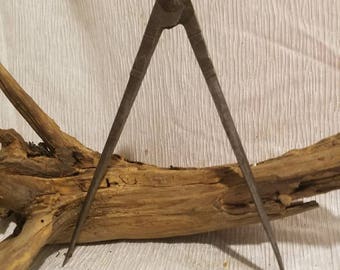 vintage forged blacksmith dividers