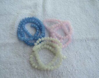 8mm Faceted Glass Rondelle Bead Strand (B244a)