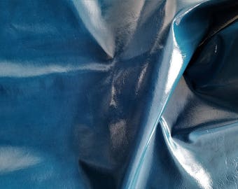 Leather 10" X 12" Indigo Blue with Subtle Gloss Sheen