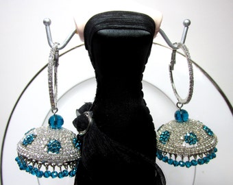 Earrings with Rhinestones
