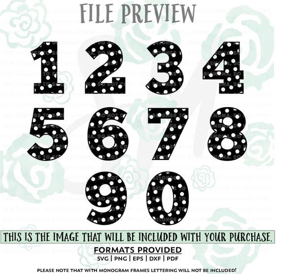 Download Polka Dot Numbers svg, First Birthday svg, Polka Dot svg ...