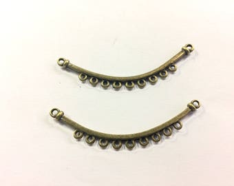 57mm bronze spacer 10 connectors for jewelry designs