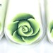 Green-Kaki Rose Polymer Cane
