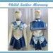 Child's Sailor Mercury Costume Cosplay Costume Size Girls 18 mo 2 3 4 5 6 7 8 9 10 11 12 14 Sailor Moon