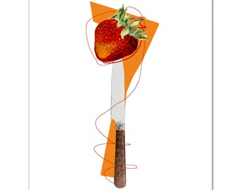 Sweet Strawberry - ART Print 8" x 10"