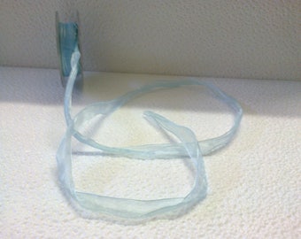 Large 15mm sky blue organza Ribbon