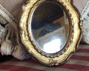 Italian Florentine Wood Gold Ornate Mirror