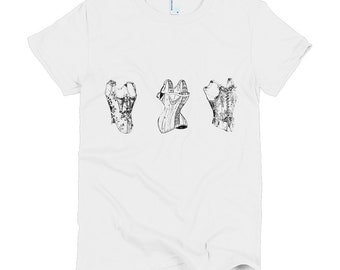 Victorian Corset Short sleeve women's t-shirt